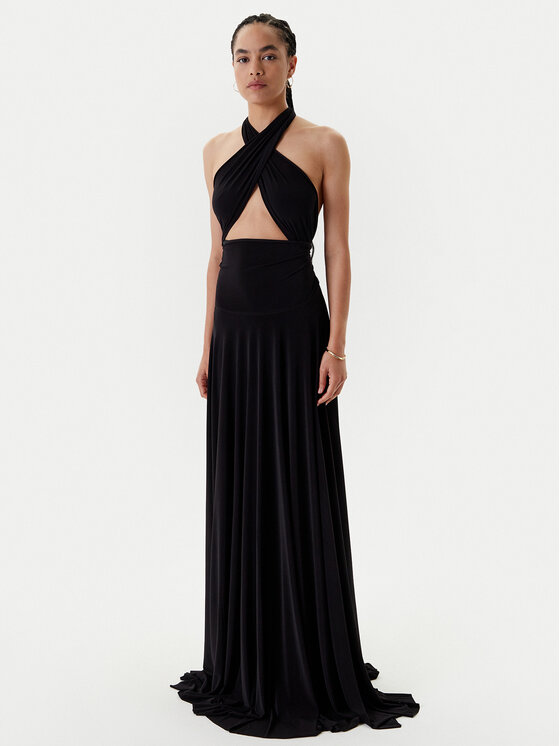 NORMA KAMALI Официална рокля KK1253PLO61001 Черен Slim Fit за Жени цена