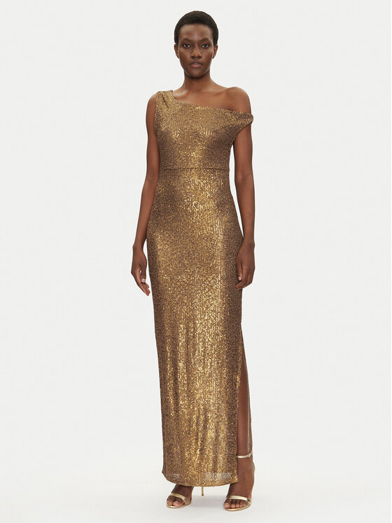 NORMA KAMALI Официална рокля ST4243SQG69151 Златист Slim Fit за Жени цена