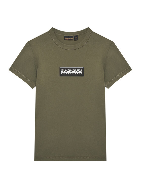 Napapijri Тишърт S-Chamois NP0A4HYL D Зелен Regular Fit за Момчета цена