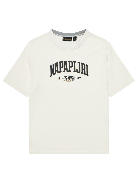 Napapijri Тишърт S-Inot NP0A891F D Екрю Regular Fit за Момчета цена