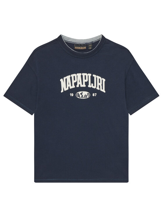 Napapijri Тишърт S-Inot NP0A891F M Тъмносин Loose Fit за Момчета цена
