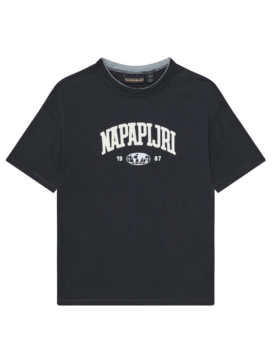 Napapijri Тишърт S-Inot NP0A891F M Черен Regular Fit за Момчета цена
