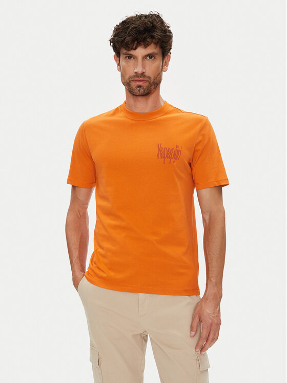 Napapijri Тишърт S-Turrach NP0A893U Оранжев Regular Fit за Мъже цена