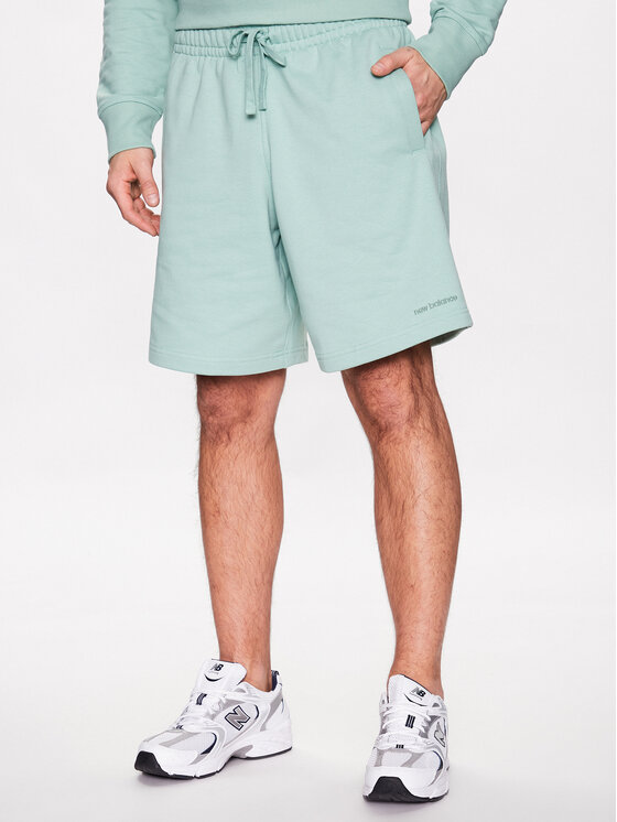 New Balance Спортни шорти Athletics MS23550 Зелен Relaxed Fit за Мъже цена