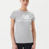 New Balance Тишърт Essentials Stacked Logo Tee WT91546 Сив Athletic Fit за Жени цена