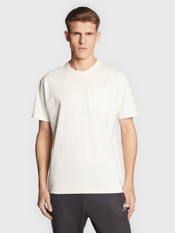 New Balance Тишърт MT23567 Екрю Relaxed Fit за Мъже цена