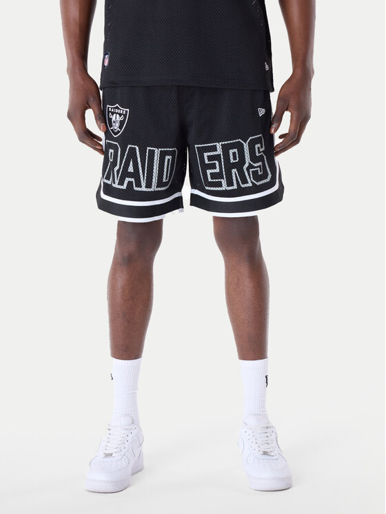 New Era Спортни шорти NFL Las Vegas Raiders Graphic 60596395 Черен Regular Fit за Мъже цена