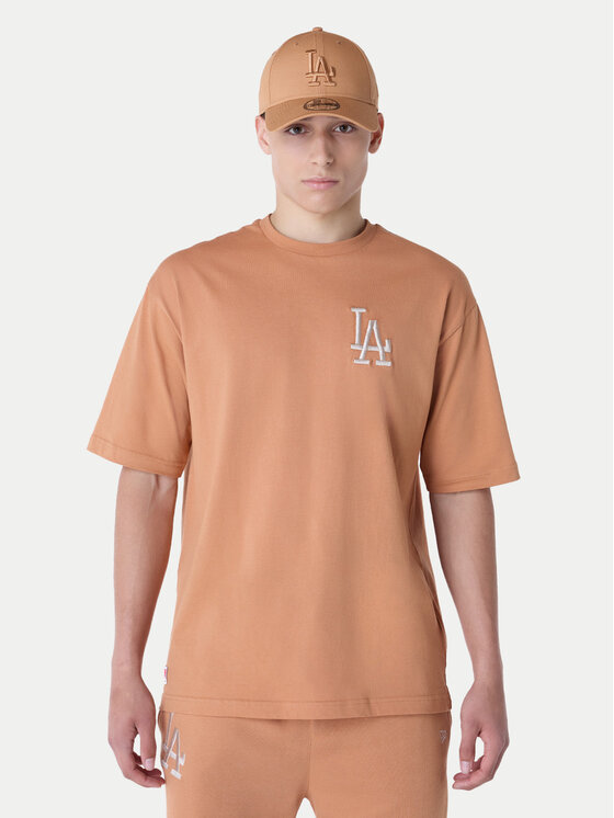 New Era Тишърт LA Dodgers MLB League Essential 60596179 Оранжев Regular Fit за Мъже цена