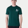 New Era Тишърт Oakland Athletics MLB Pennant Graphic 60596214 Зелен Regular Fit за Мъже цена