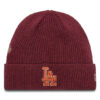 New Era Шапка LA Dodgers World Series Patch Cuff Knit Beanie 60580732 Червен за Унисекс цена