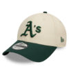 New Era Шапка с козирка Colour Block 9FORTY Oakland Athletics 60595214 Бежов за Унисекс цена