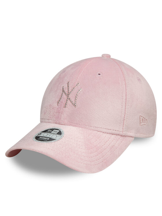 New Era Шапка с козирка New York Yankees Diamante Velour 9Forty 60595353 Розов за Жени цена