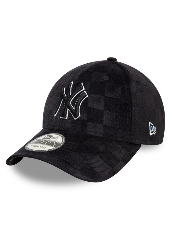 New Era Шапка с козирка New York Yankees Tonal Check 9Forty 60595442 Черен за Унисекс цена