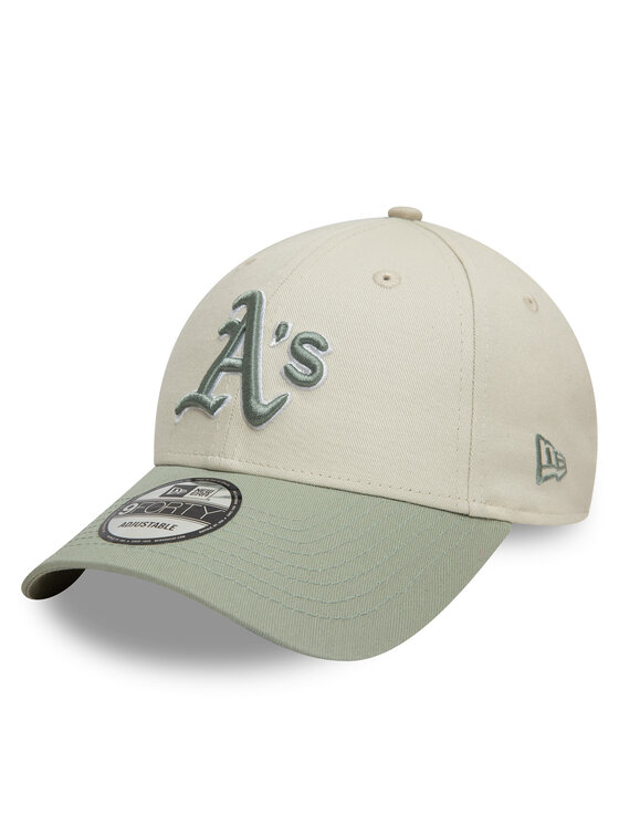 New Era Шапка с козирка Oakland Athletics World Series Patch 9FORTY 60595244 Бежов за Жени цена