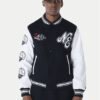 New Era Яке бомбър Essential Black Varsity 60596264 Черен Regular Fit за Мъже цена