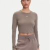 Nike Блуза Chill Knit HF5322 Кафяв Regular Fit за Жени цена