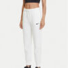 Nike Долнище анцуг Phoenix Fleece FZ7626 Бял Regular Fit за Жени цена