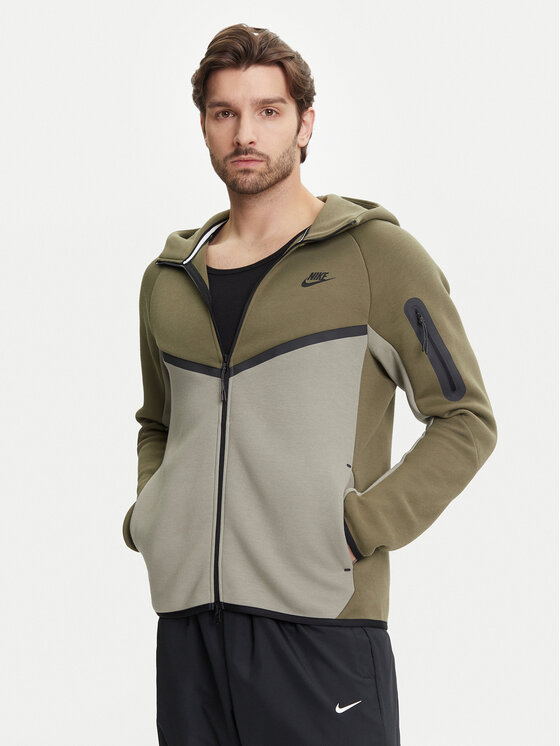 Nike Суитшърт Windrunner HV0949 Каки Regular Fit за Мъже цена