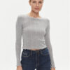 Noisy May Блуза Judy 27030919 Сив Slim Fit за Жени цена