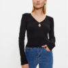 Noisy May Блуза Maya 27026248 Черен Slim Fit за Жени цена