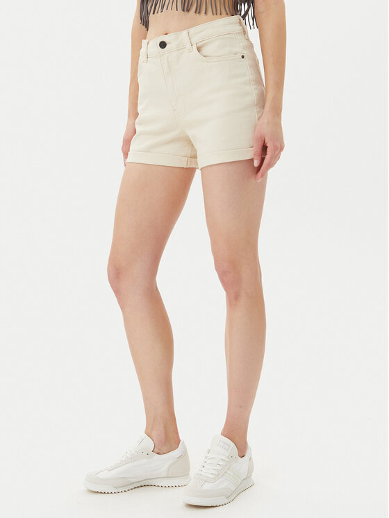 Noisy May Дънкови шорти Moni 27029546 Бежов Slim Fit за Жени цена