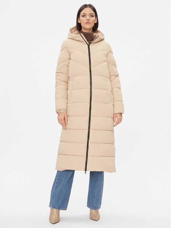 Noisy May Зимно яке 27026538 Бежов Regular Fit за Жени цена