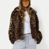 Noisy May Кожено палто Eve 27033519 Кафяв Regular Fit за Жени цена