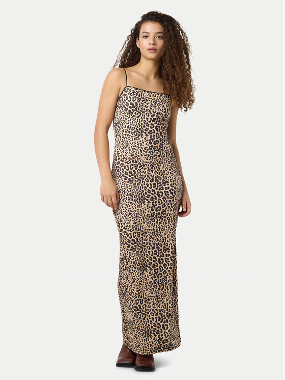 Noisy May Лятна рокля Avery 27034320 Кафяв Slim Fit за Жени цена