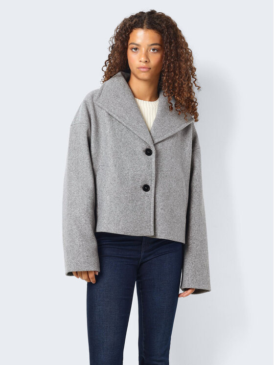 Noisy May Преходно палто Halston 27028853 Сив Loose Fit за Жени цена