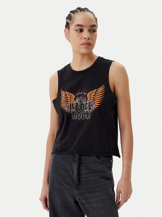 Noisy May топ Rebel 27034002 Черен Oversize за Жени цена