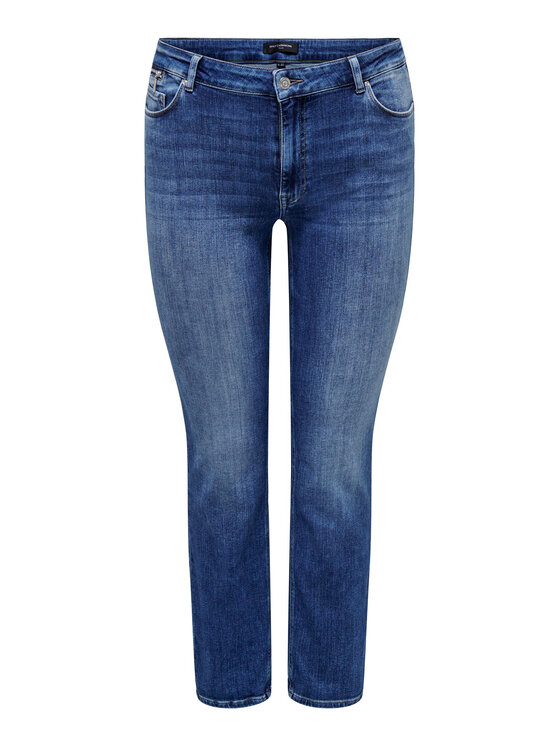 ONLY Carmakoma Дънки 15300221 Син Slim Fit за Жени цена