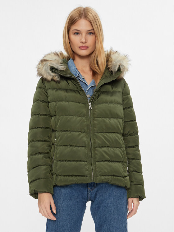 ONLY Carmakoma Зимно яке 15305702 Зелен Regular Fit за Жени цена