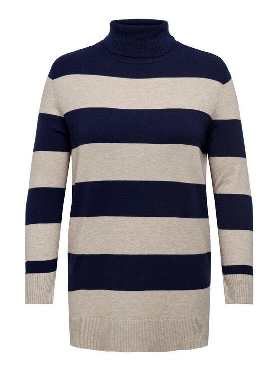 ONLY Carmakoma Поло 15295819 Бежов Regular Fit за Жени цена