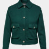 ONLY Carmakoma Преходно яке Emily 15307484 Зелен Regular Fit за Жени цена