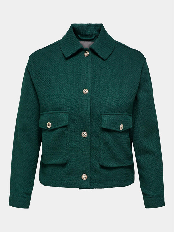 ONLY Carmakoma Преходно яке Emily 15307484 Зелен Regular Fit за Жени цена
