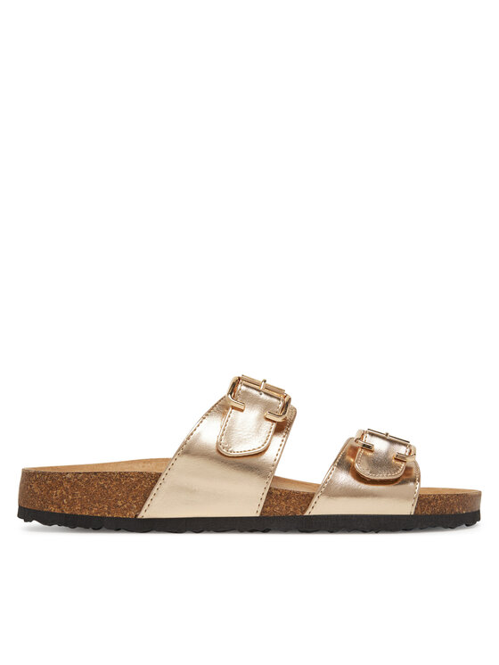 ONLY Shoes Чехли Onlmaxi-13 Pu Strap Buckle 15331392 Златист за Жени цена