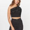 ONLY Блуза 15306966 Черен Regular Fit за Жени цена
