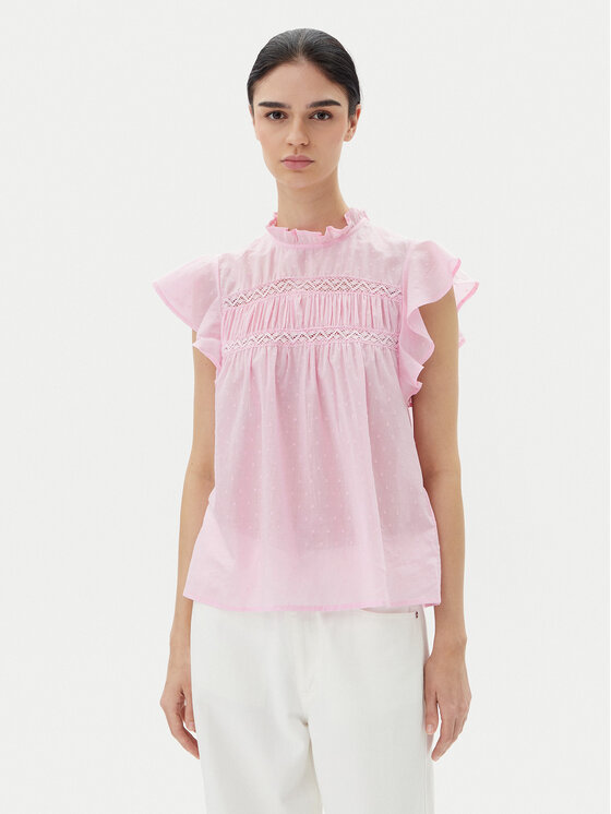 ONLY Блуза Katti 15337637 Розов Regular Fit за Жени цена