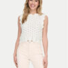 ONLY Блуза Luna 15291602 Екрю Regular Fit за Жени цена