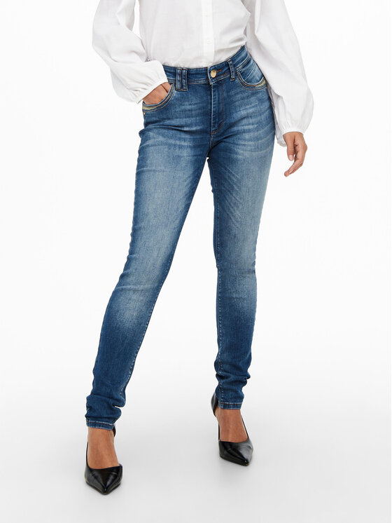 ONLY Дънки 15245452 Син Skinny Fit за Жени цена
