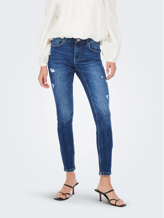 ONLY Дънки 15259128 Син Skinny Fit за Жени цена