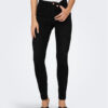 ONLY Дънки 15259128 Черен Skinny Fit за Жени цена