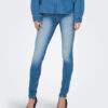 ONLY Дънки 15300068 Син Skinny Fit за Жени цена