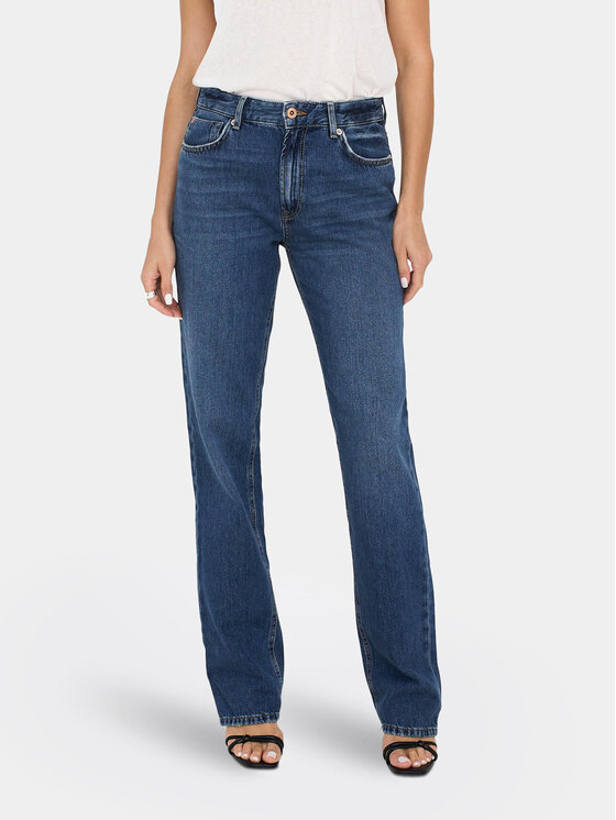 ONLY Дънки Jaci 15296923 Син Straight Fit за Жени цена