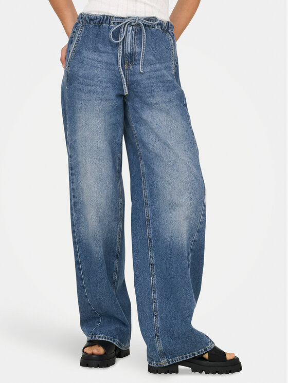 ONLY Дънки Pennie 15359088 Син Wide Leg за Жени цена