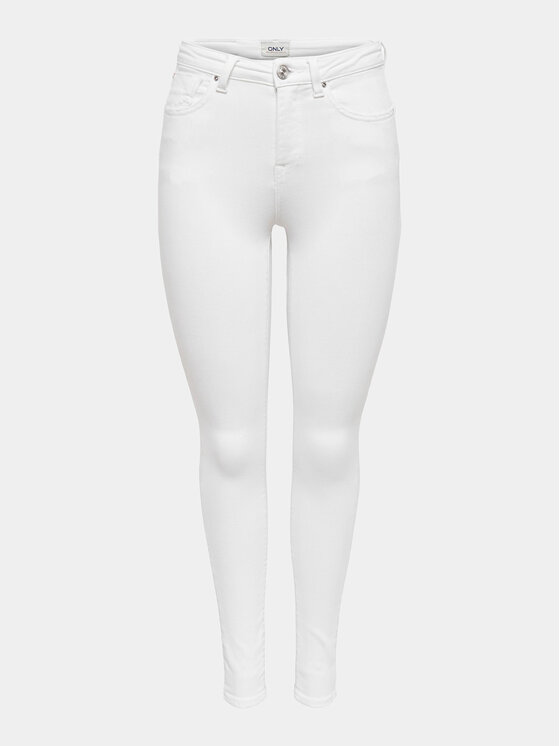 ONLY Дънки Power 15250153 Бял Skinny Fit за Жени цена