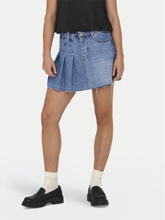 ONLY Дънкова пола Kadie 15345569 Син Regular Fit за Жени цена