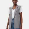 ONLY Елек Marine 15338353 Сив Straight Fit за Жени цена