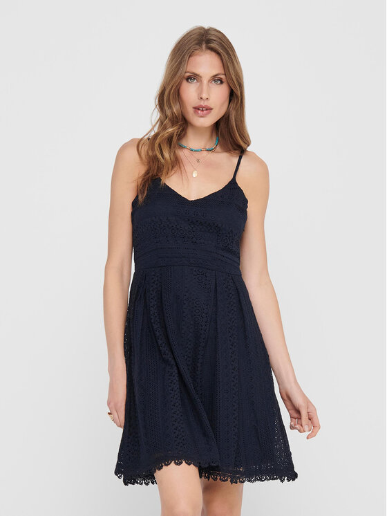 ONLY Коктейлна рокля 15204799 Тъмносин Regular Fit за Жени цена