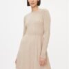 ONLY Плетена рокля 15306551 Бежов Regular Fit за Жени цена